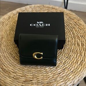 Coach Bandit Wallet with Gold Accent